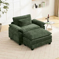 Oprisen 53" Modular Sectional Sofa, Comfy Deep Cloud Couch with Ottoman