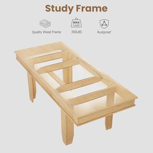 GarveeHome 63 in-86.6 in Extendable Dining Room Table for 6-10
