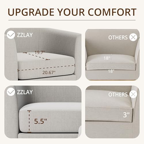 360° Swivel Accent Chair with Storage Ottoman