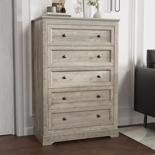 KIGOTY Farmhouse Bedroom Set, 3 Piece Bedroom Furniture Set, 9/5 Drawer Dressers,Rustic Closet Clothes Organizer, Drawer Dresser Set for Home