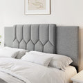 Upholstered Tufted Headboard, 3 in 1 Headboard for Full/Queen/King Size Bed, Height & Width Adjustable Head Boards, Attach Frame, Study & Comfortable, Ideal for Bedroom, Dorm, Guest Room, Grey
