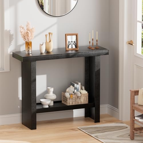 Console Table, 39.3" Rectangular Modern Entryway Table with Storage