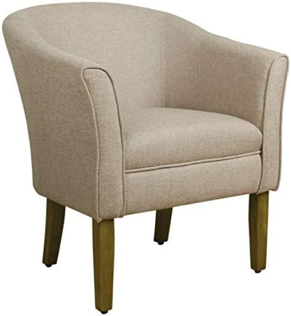 HomePop Barrel Accent Chair - Light Brown
