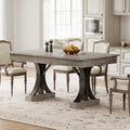 Garvee Farmhouse Dining Table for 4-6, 63-Inch Dining Table