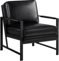 Yaheetech Mid-Century Accent Chair, Modern Armchair, Black