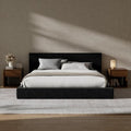 RECCI AirFrame Full Size Upholstered Bed Frame with Plush Padded Headboard
