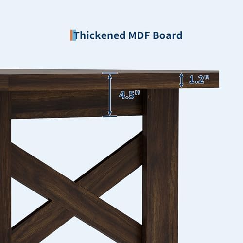 IDEALHOUSE 71" Farmhouse Dining Table for 6-8, Rectangular Kitchen Table