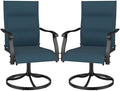 Murago Patio Chairs Set of 2, Outdoor Chairs Set of 2, Patio Chairs, Blue