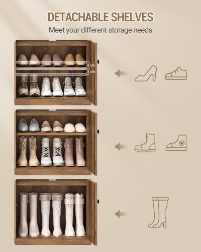 Hzuaneri Hall Tree with Bench & Entryway Coat Rack with Shoe Storage