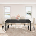 Garvee 70.8″ Dining Table for 6-8 People for Dining Room, Black(Only Table)