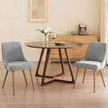 kinmars Kitchen & Dining Upholstered Dining Chairs Set of 2, Light Grey