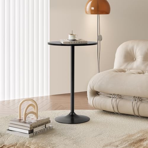 FDW | Bar Table | 40 Inch | Dark Black | Fixed Height Round Table
