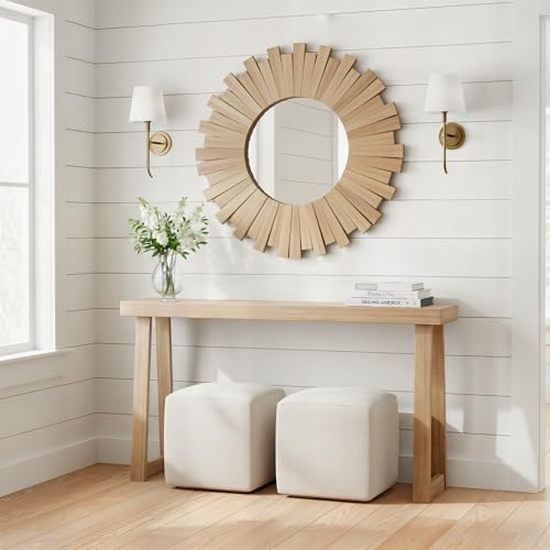 Plank+Beam Classic Console Table, 56 Inch, Blonde
