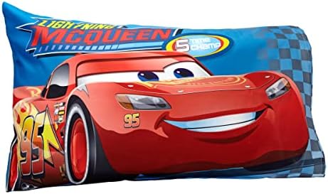 Disney Cars Rusteze Racing Team 4 Piece Toddler Bedding Set, Blue/Red/Yellow/White