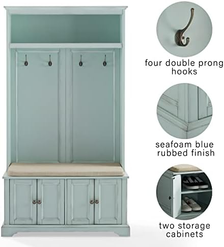 Crosley Furniture Holbrook Hall Tree, Shoe Rack Bench