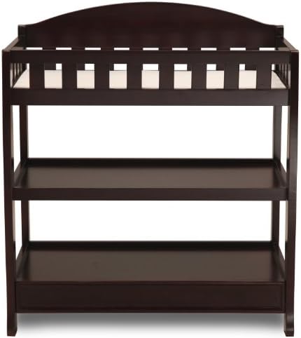 Delta Children Infant Changing Table with Pad, Dark Chocolate