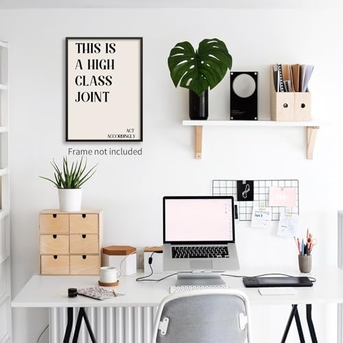 OMANI Neutral Minimalist Modern Poster Vintage Unique Quote Wall Art This is a High Class Joint Canvas Prints for Office Dorm Living Room Wall Decor 24x36 inch Unframed