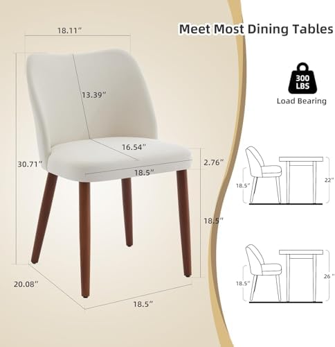 GarveeHome Wooden Dining Chairs Set of 4,Farmhouse Kitchen Chairs