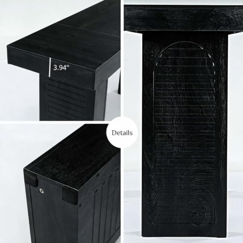 Tribesigns 71-Inch Extra Long Bar Table, Narrow Bar Height Table, Black
