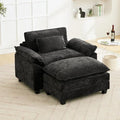 Oprisen 53" Modular Sectional Sofa, Comfy Deep Cloud Couch with Ottoman