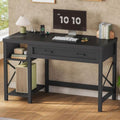 SEDETA 40" Farmhouse Small Desk with Drawers for Small Space, Bedroom