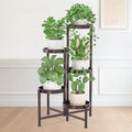 iDavosic.ly Plant Stand Indoor Outdoor, 5 Tier Metal Corner Shelf, Bronze