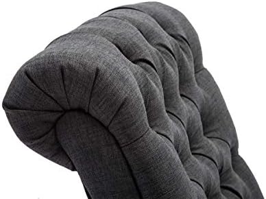 Armless Modern Accent Chairs for Living Room, Gray Fabric