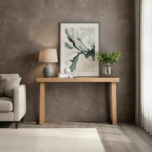 Plank+Beam Classic Console Table, 56 Inch, Blonde