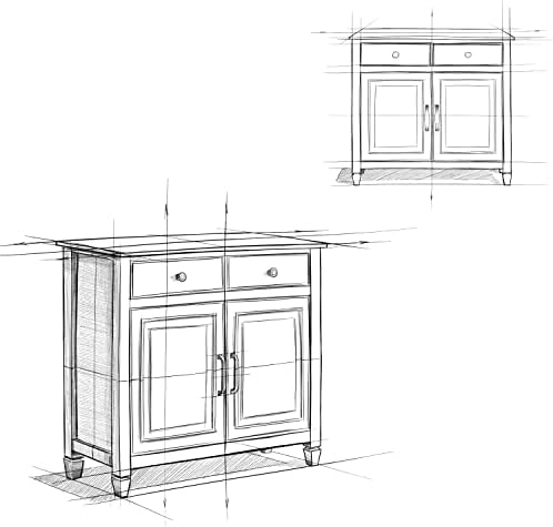 SIMPLIHOME Connaught 40" Wide Solid Wood Cabinet in Farmhouse Grey
