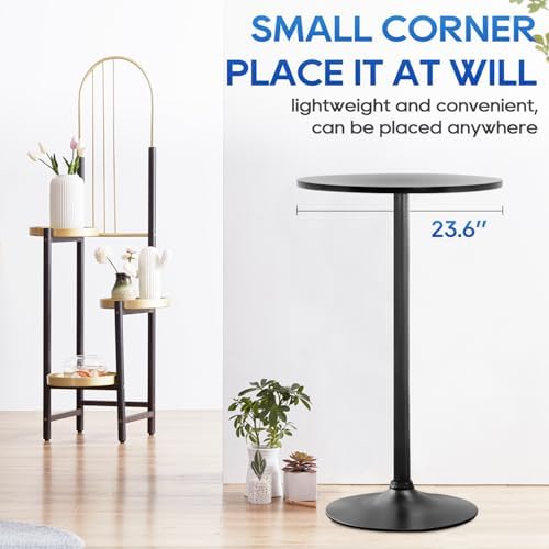 FDW Bistro Pub Table 2 Pack 40 Inch Height Cocktail Table Round Bistro Bar Table for Home and Kitchen Dining