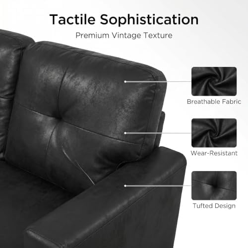 TYBOATLE Convertible Sofa Bed Couch with Reversible Storage Chaise