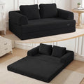 COMAX Convertible Futon Sofa Bed, 59" Folding Boneless Loveseat Small Couch