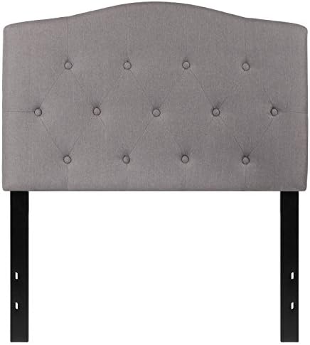 EMMA + OLIVER Twin Button Tufted Headboard
