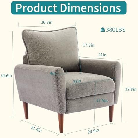 OLIXIS Comfy Accent Chair for Living Room Bedroom and Waiting Room