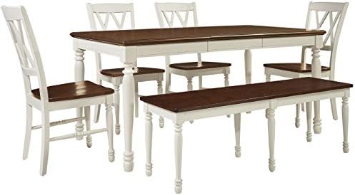 Crosley Furniture Shelby 6-Piece Dining Set, Chairs & Bench