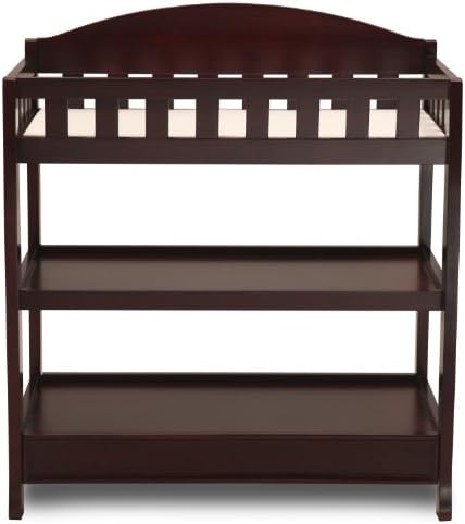 Delta Children Infant Changing Table with Pad, Espresso Cherry