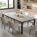 GarveeHome 78in Industrial Dining Table for 6-8 People, Long Kitchen Table