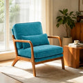Karl home Mid-Century Modern Accent Reading Chair, Teal