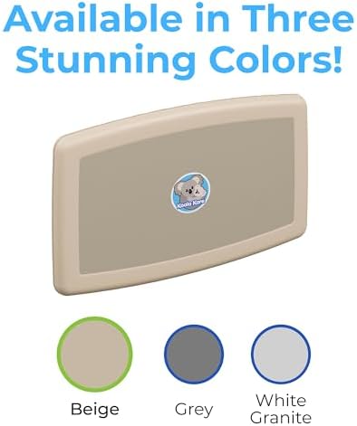Koala Kare Surface-Mounted Horizontal Baby Changing Station, Model KB300-00 (Beige)