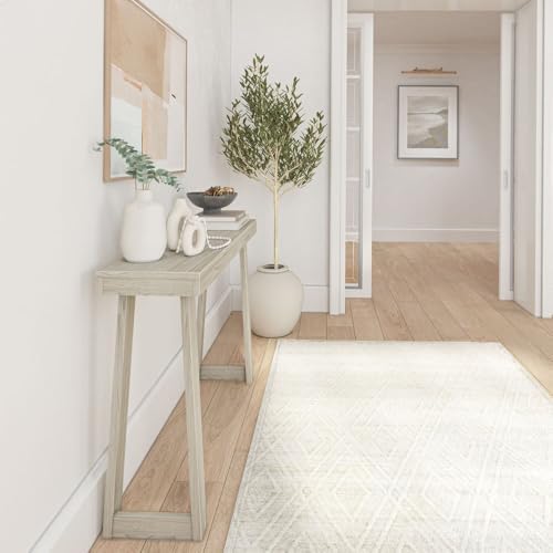 Plank+Beam Classic Console Table, 46 Inch, White Sand