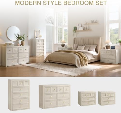 Dresser and Nightstand Sets 2 Piece for Bedroom Set Furniture