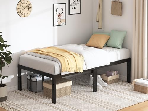 QEROMY Twin XL Bed Frames - 18 in Sturdy Platform Bed Frame Twin XL