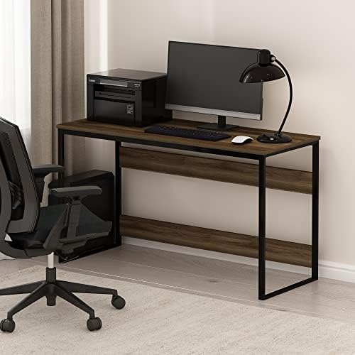 Furinno Moretti Modern Lifestyle Enhanced Study Desk, 52, Columbia Walnut