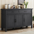 ONBRILL 55 Inch Buffet Cabinet with Storage, Black