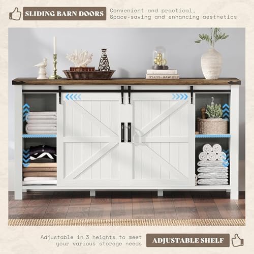 AMERLIFE 3-Piece White Bedroom Set with 4-Drawer Dresser & 2 Nightstands