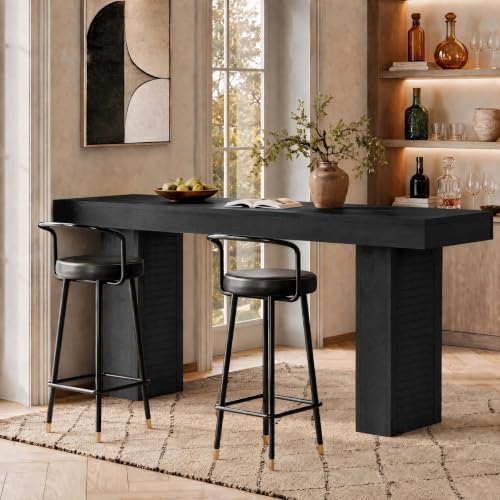 Tribesigns 71-Inch Extra Long Bar Table, Narrow Bar Height Table, Black