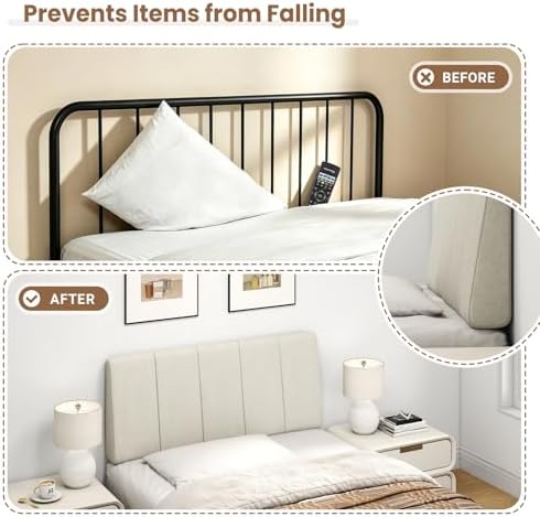 Twin Size Headboard Only-No Assembly Required, Beige