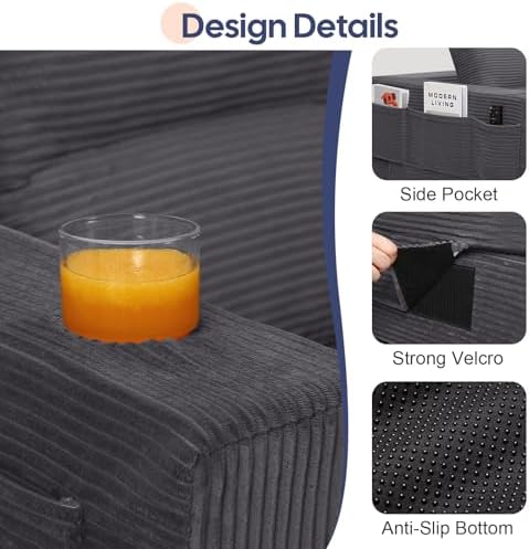 COMAX Futon Sofa Bed, Convertible Sofa Bed, Folding Boneless Couches