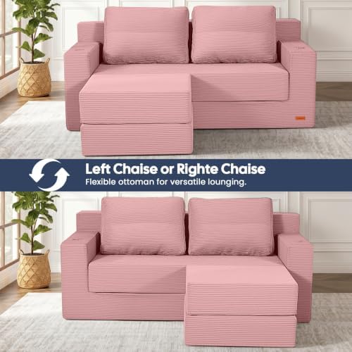COMAX Futon Sofa Bed, Convertible Sofa Bed, Folding Boneless Couches