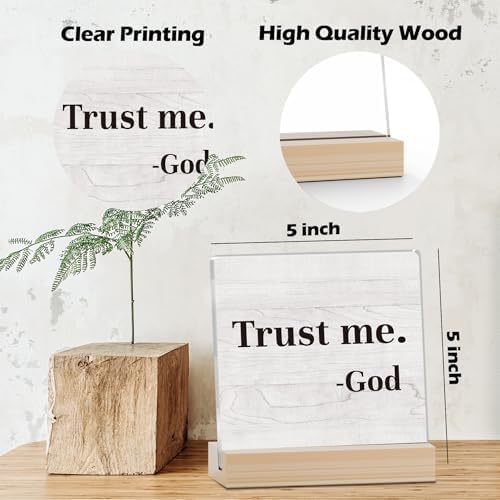 Farmhouse Decor, Acrylic Christian God Home Decorations, Aesthetic Entry Way Table Shelf Decor, Living Room Table Accessories, Boho Office Decorations For Work (09)